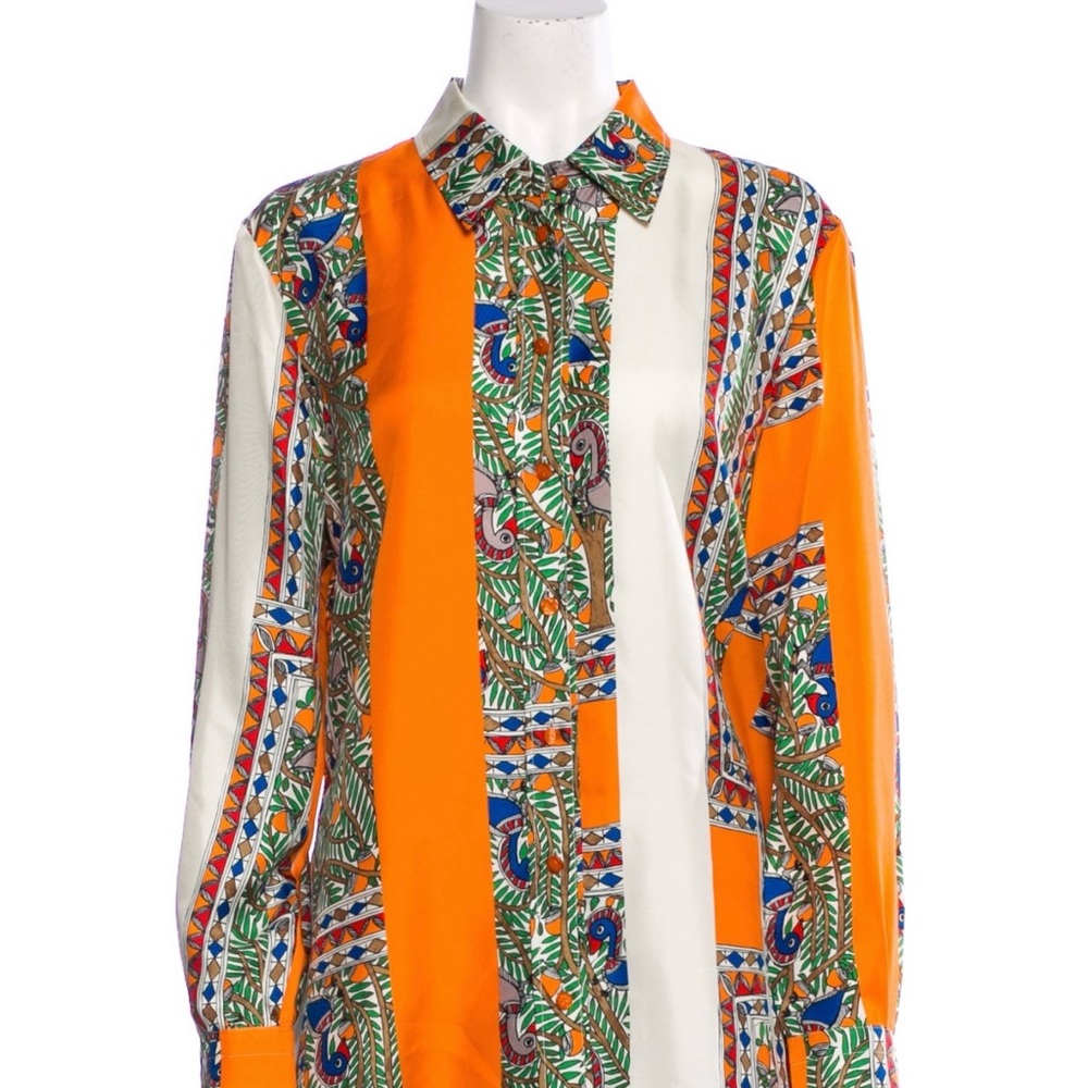 Tory Burch Something Wild Blouse XL